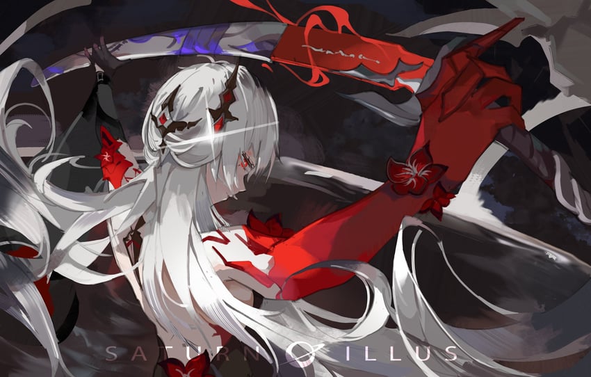 acheron (honkai and 1 more) drawn by saturn_(saturn_illus)