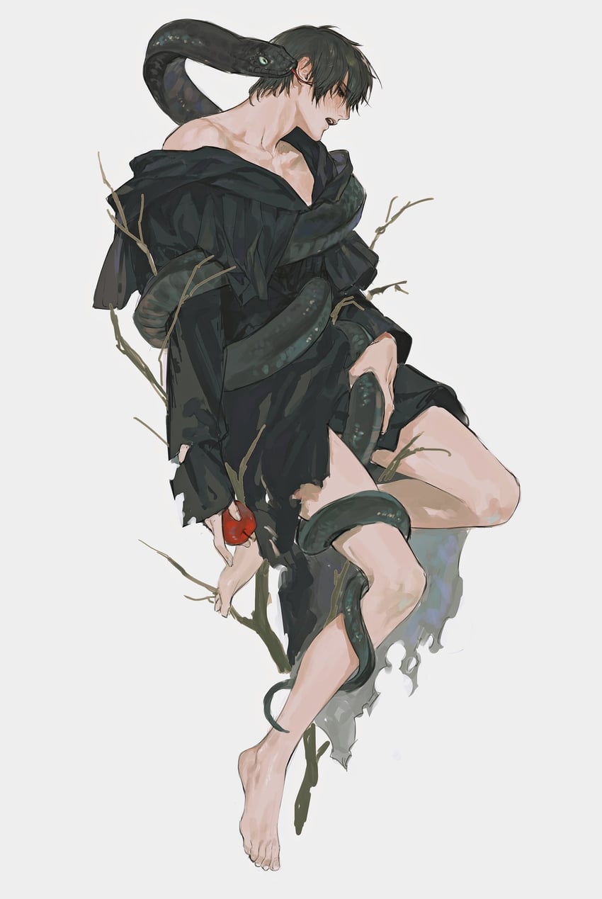 hermes (final fantasy and 1 more) drawn by quxiaochong
