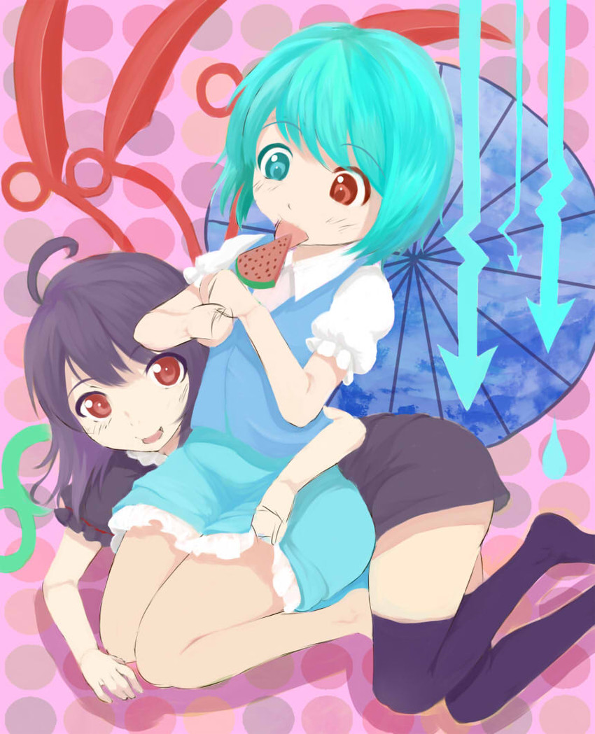 tatara kogasa and houjuu nue (touhou) drawn by roteri_(roteri_69)