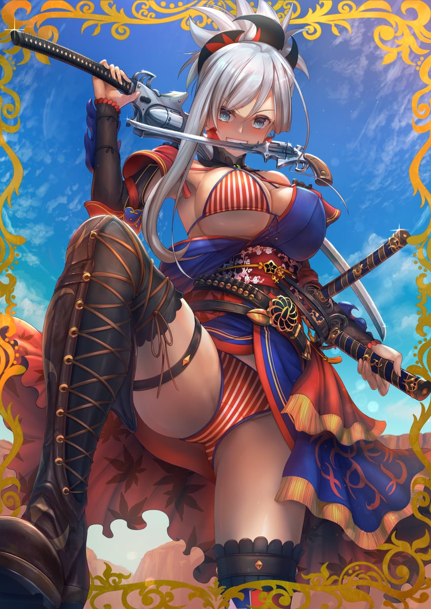miyamoto musashi (fate and 1 more) drawn by dai_toro