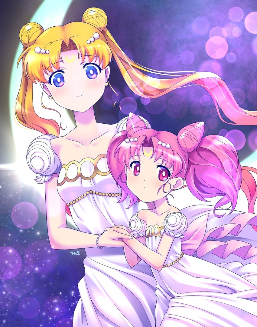 tsukino usagi, chibi usa, princess serenity, and small lady serenity (bishoujo senshi sailor moon) drawn by himehachi_(hime8manga)