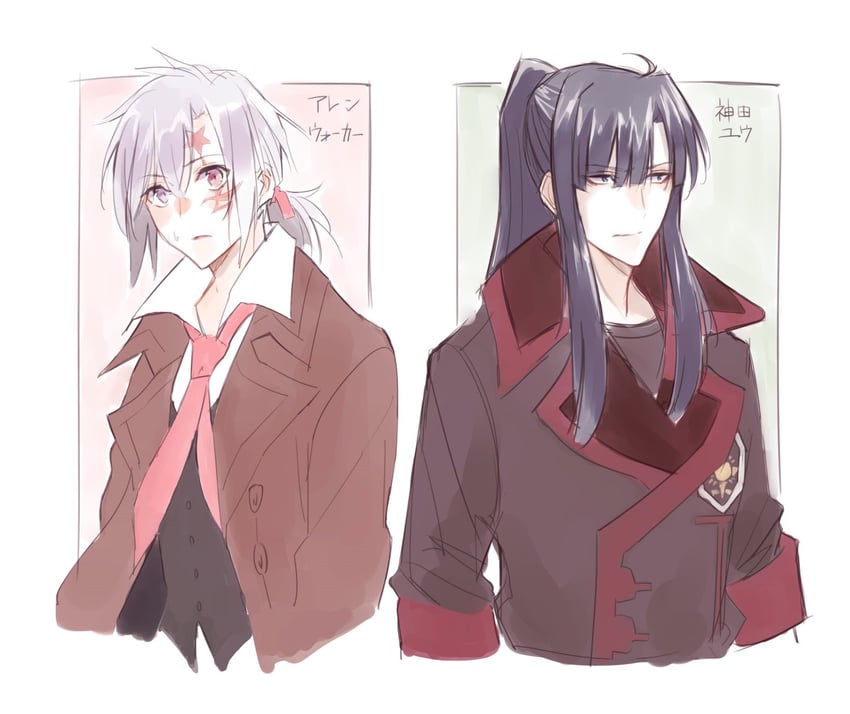 allen walker and kanda yuu (d.gray-man) drawn by george_man