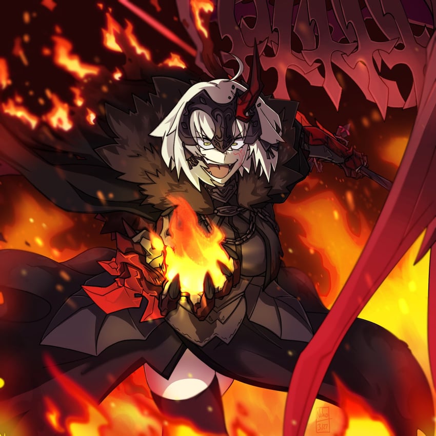 jeanne d'arc alter (fate and 1 more) drawn by kamuify