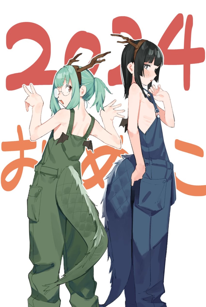 otori tan and terui arisu (seitokai ni mo ana wa aru!) drawn by muchi_maro