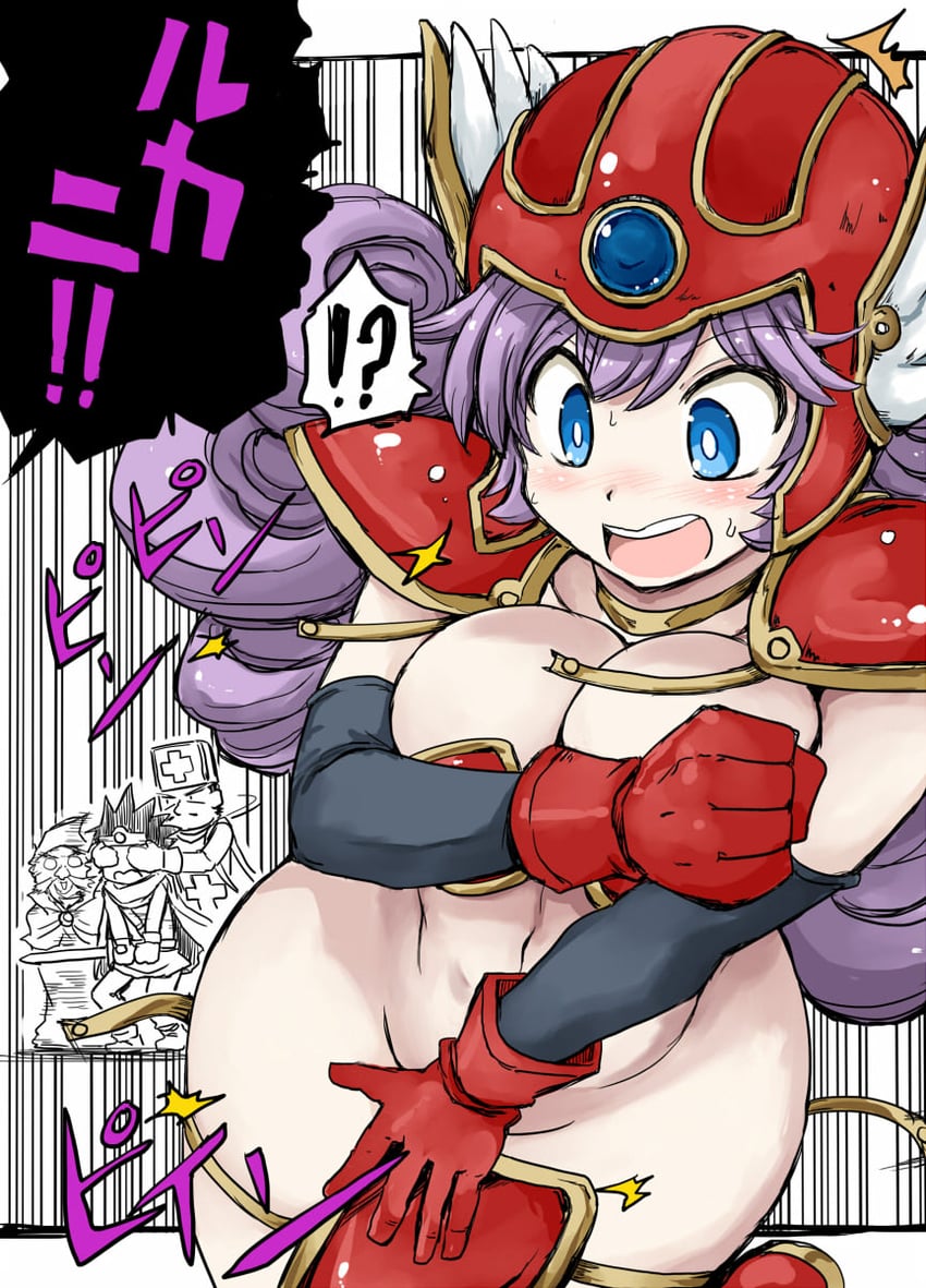 warrior, priest, hero, and mage (dragon quest and 1 more) drawn by sakaki_(noi-gren)