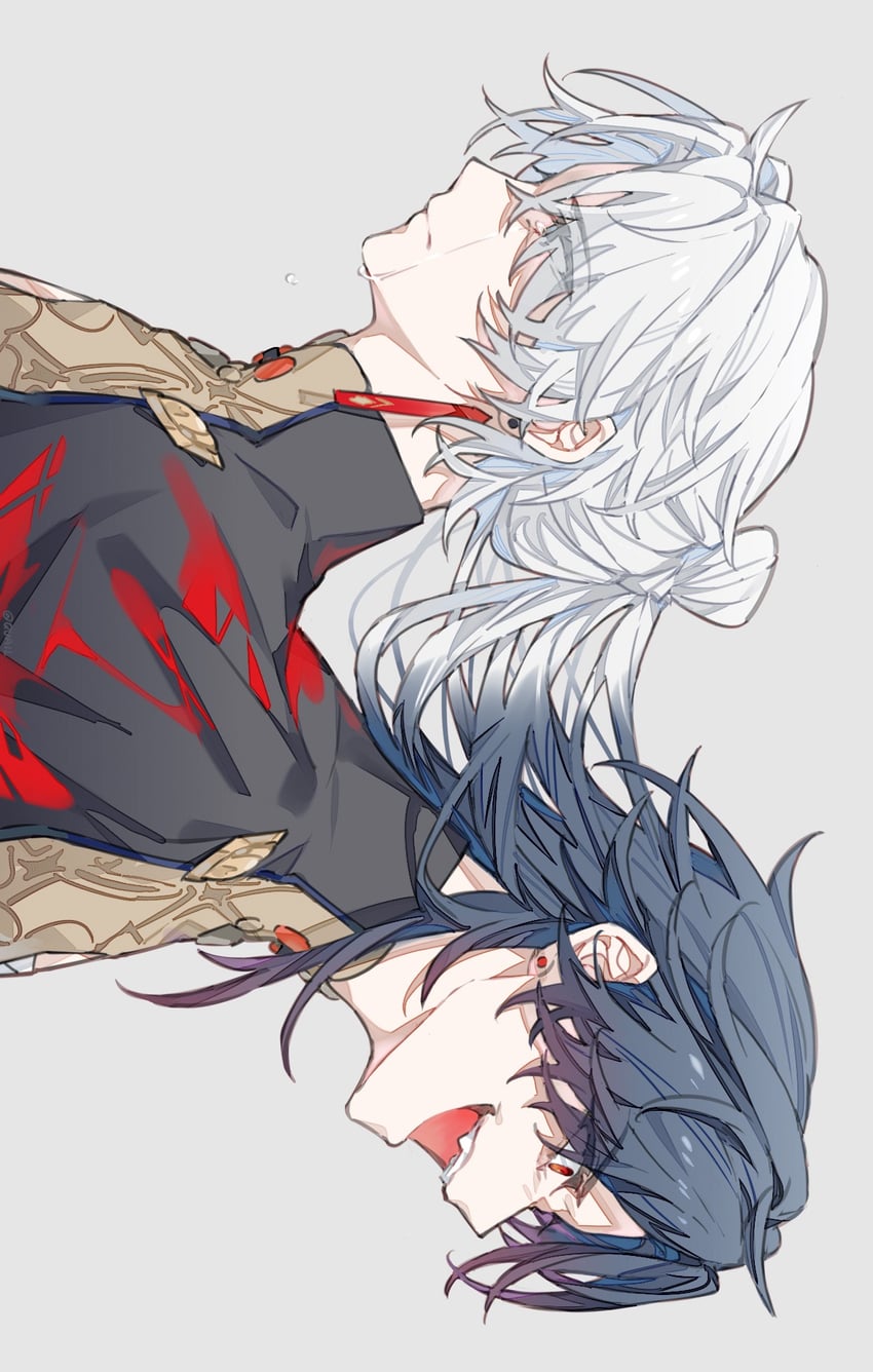 blade and yingxing (honkai and 1 more) drawn by anchun_(quail0503)