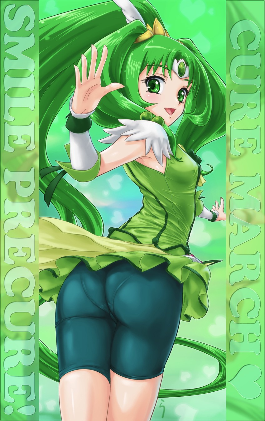 midorikawa nao and cure march (precure and 1 more) drawn by rasukaru