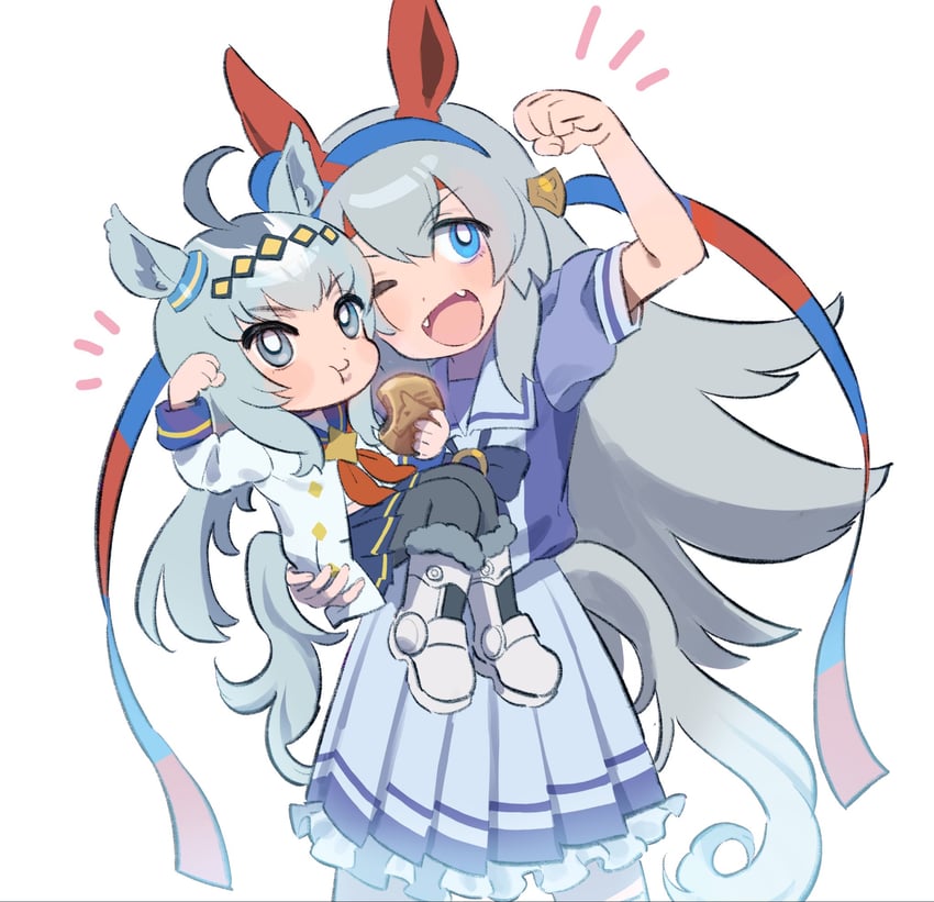 oguri cap and tamamo cross (umamusume) drawn by nara_123