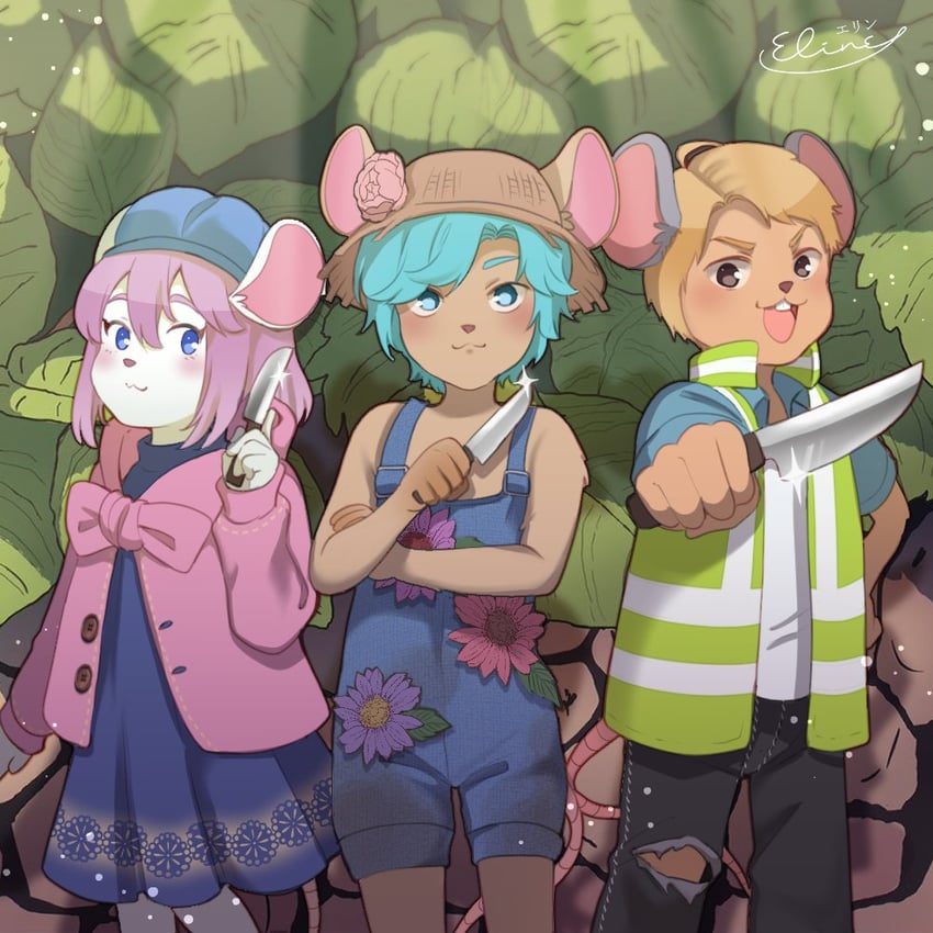 solidaritygaming, smajor1995, and ldshadowlady (minecraft youtube and 1 more) drawn by elineyuhu