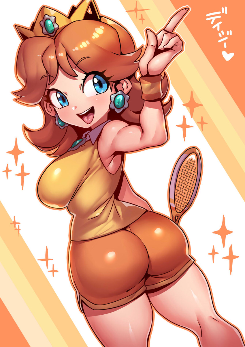 princess daisy (mario and 2 more) drawn by tukiwani