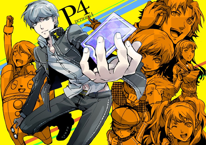 narukami yu, shirogane naoto, satonaka chie, kujikawa rise, hanamura yousuke, and 2 more (persona and 1 more) drawn by natsusemi