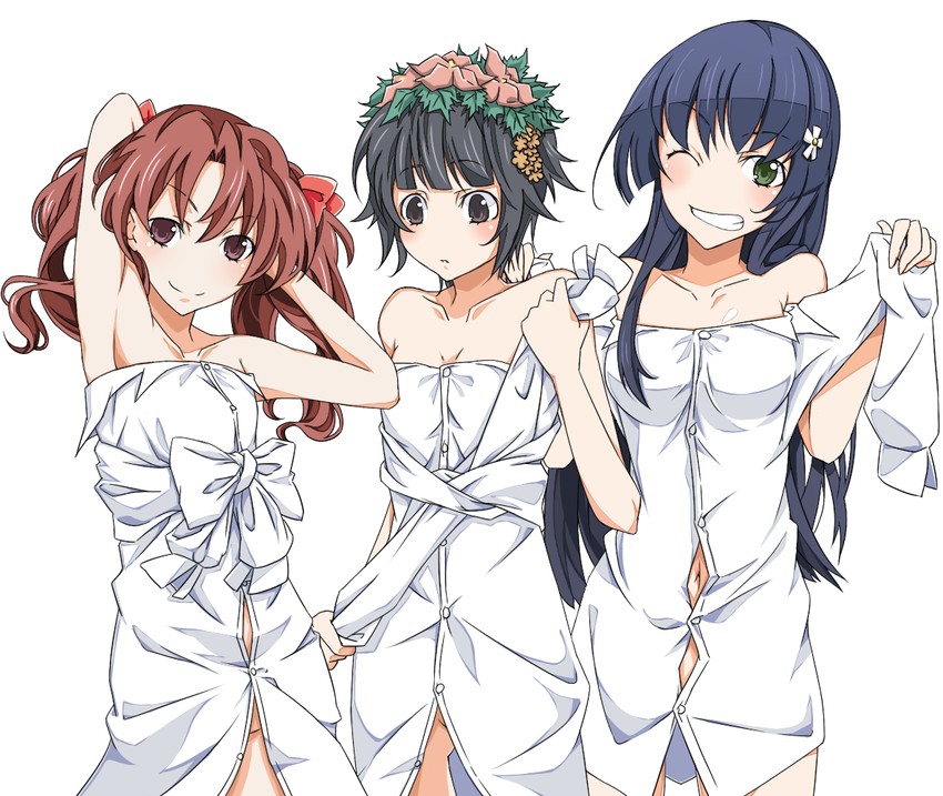 shirai kuroko, saten ruiko, and uiharu kazari (toaru majutsu no index and 1 more) drawn by touryou
