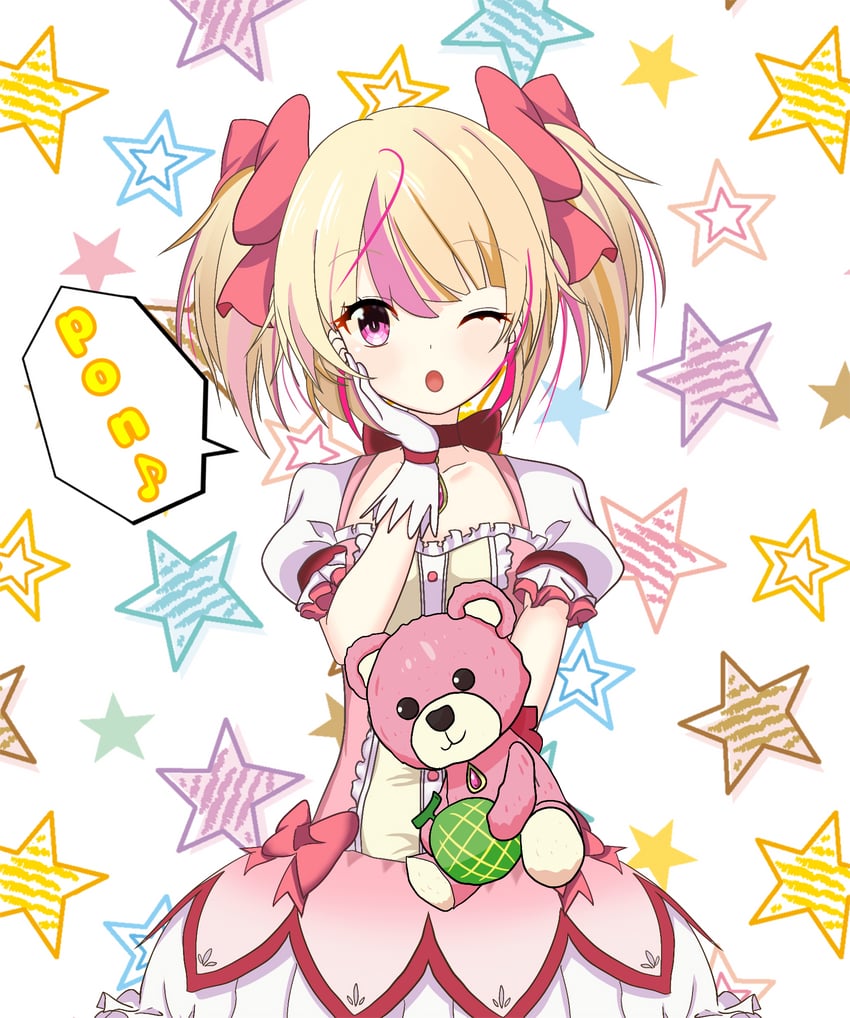 kaname madoka and ashley taylor (mahou shoujo madoka magica and 1 more) drawn by akemi_homuka