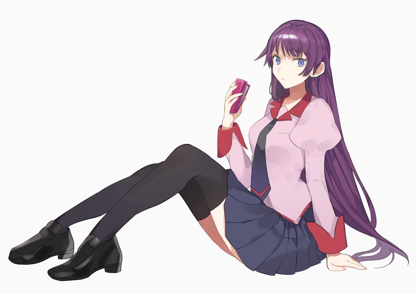 senjougahara hitagi (monogatari and 1 more) drawn by rin_(yukameiko)