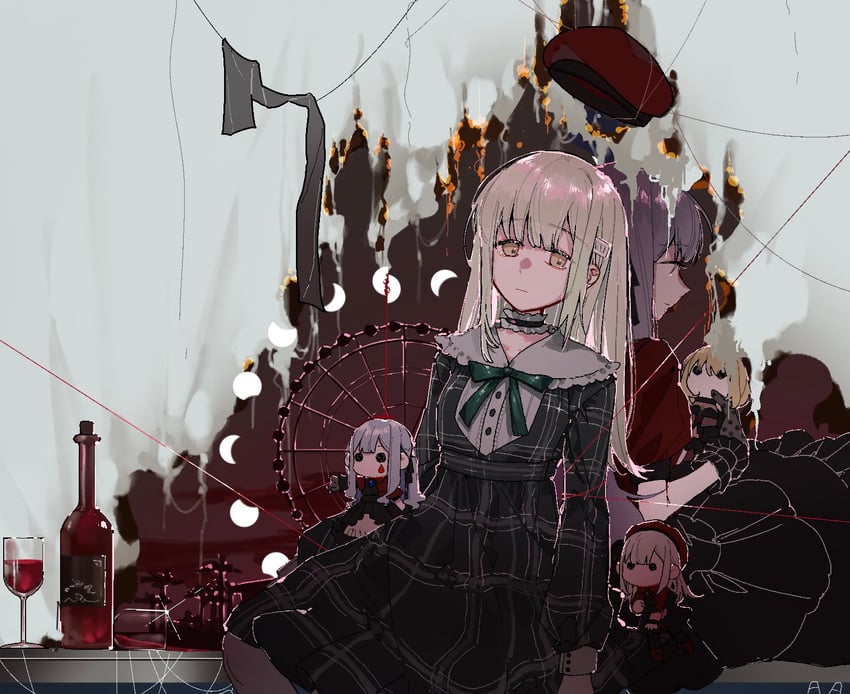 togawa sakiko, wakaba mutsumi, misumi uika, mortis, oblivionis, and 1 more (bang dream! and 1 more) drawn by shenhai_shenye
