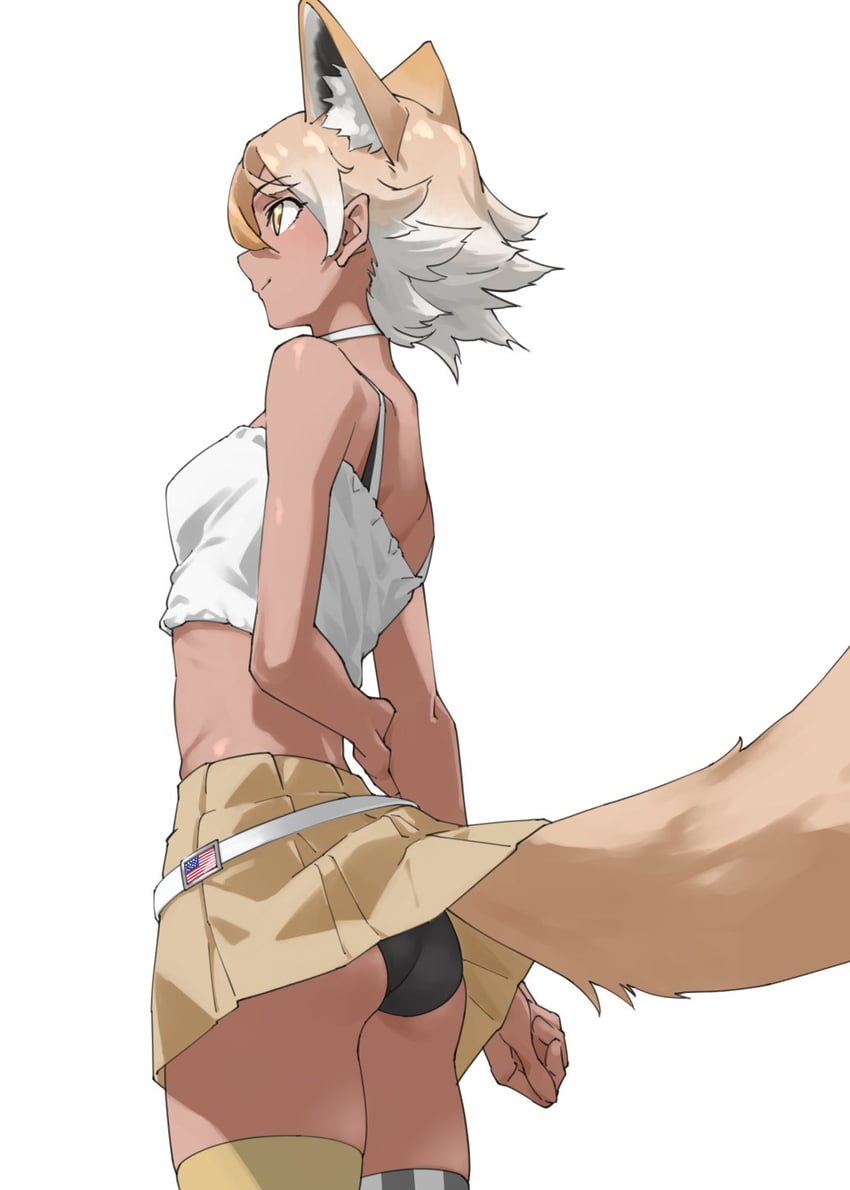 coyote (kemono friends and 1 more) drawn by tanabe_(fueisei)