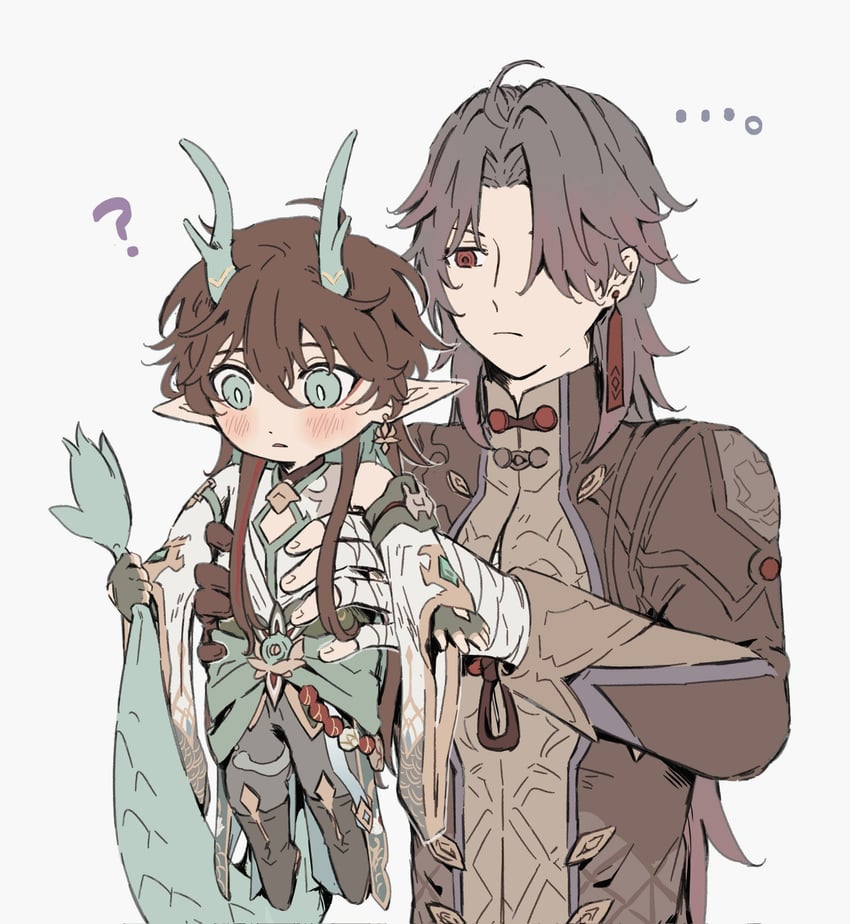 dan heng and blade (honkai and 1 more) drawn by suta_kuni