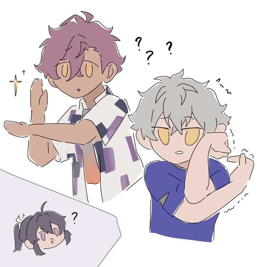 kanzaki souma, otogari adonis, and ogami koga (ensemble stars!) drawn by whiten_wolf