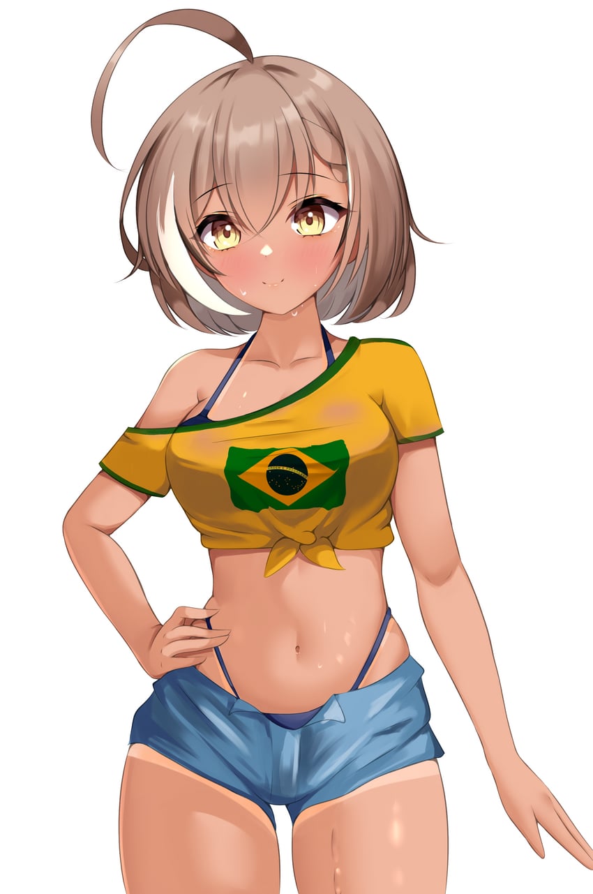 hatsune miku, nanashi mumei, and brazilian miku (hololive and 2 more) drawn by panpanmc4