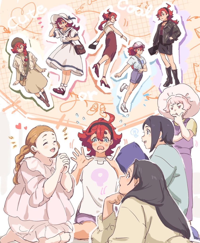 suletta mercury, chuatury panlunch, nika nanaura, lilique kadoka lipati, and aliya mahvash (gundam and 1 more) drawn by 314pic