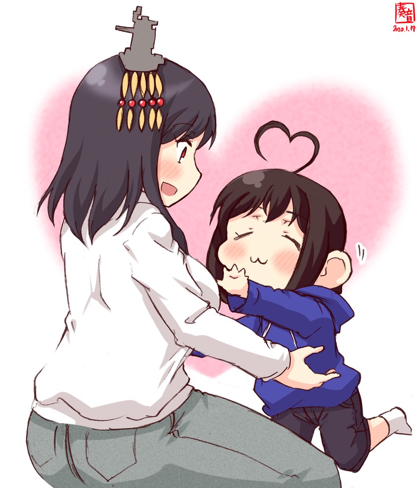 shigure and yamashiro (kantai collection) drawn by kanon_(kurogane_knights)