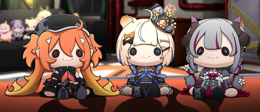 chikafuji lisa, shabel tonya, and enya ignis (chromashift) drawn by clero_(viprimo)
