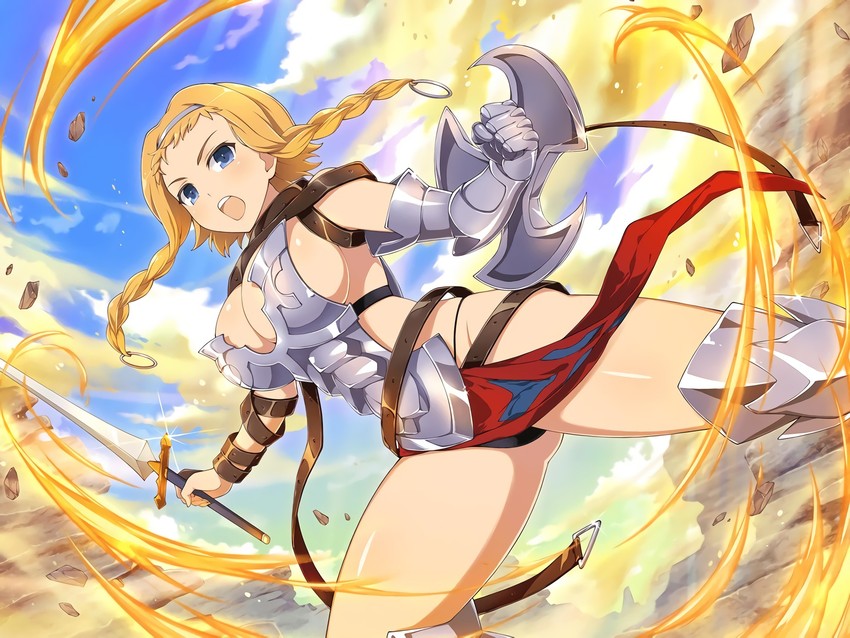 leina and exiled warrior leina (senran kagura and 2 more) drawn by yaegashi_nan