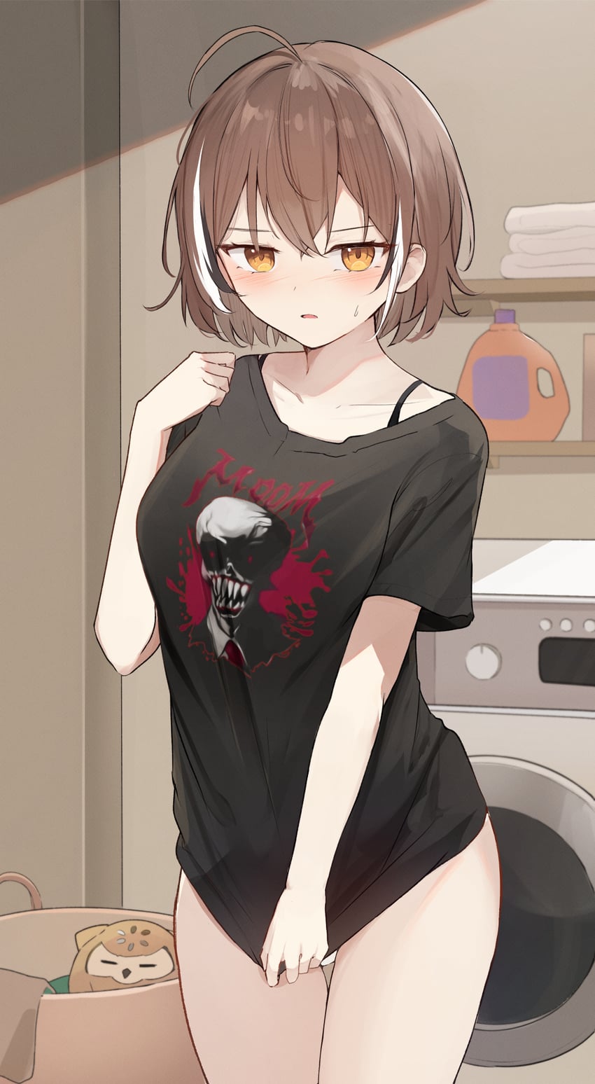 nanashi mumei, nightmare, and hootsie (hololive and 1 more) drawn by shuuzo3