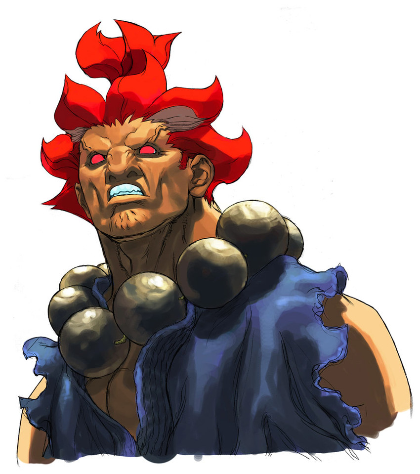 akuma (street fighter and 1 more) drawn by ikeno_daigo