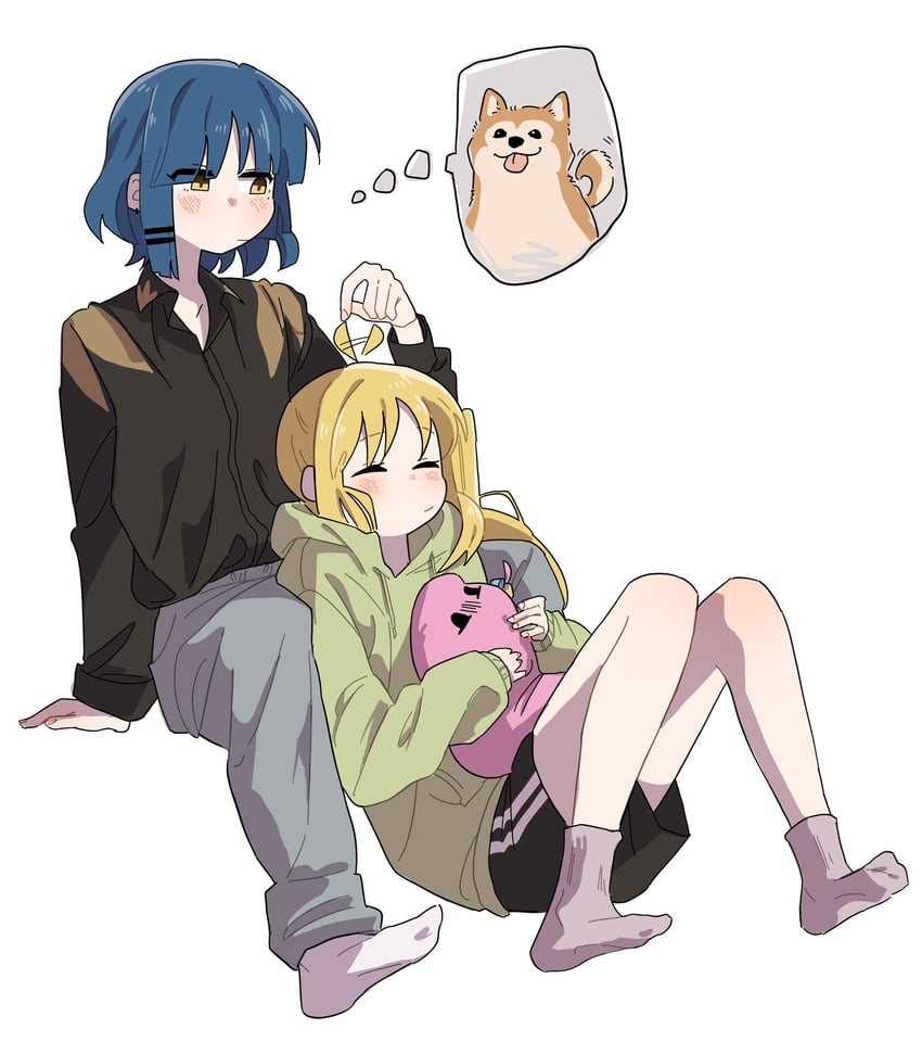 gotoh hitori, ijichi nijika, yamada ryo, and jimihen (bocchi the rock!) drawn by schu_1112