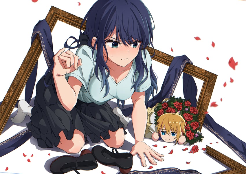 hoshino aquamarine and kurokawa akane (oshi no ko) drawn by blackwhite_wind