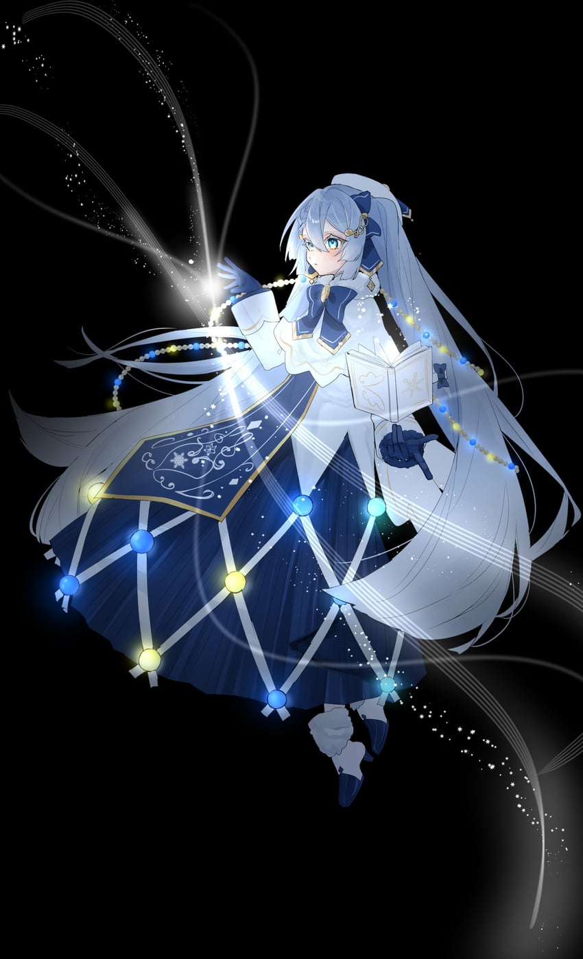 hatsune miku and yuki miku (vocaloid) drawn by koct_39