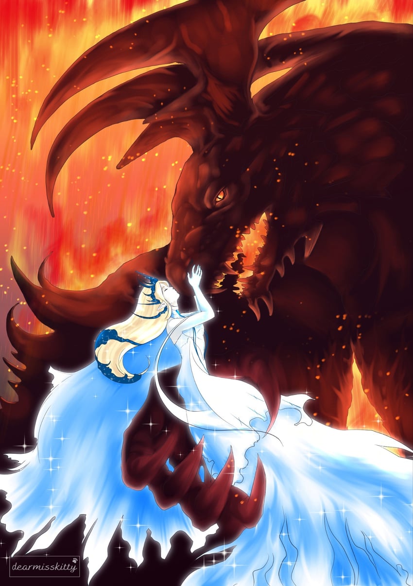 jill warrick, shiva, and ifrit (final fantasy and 1 more) drawn by dearmisskitty