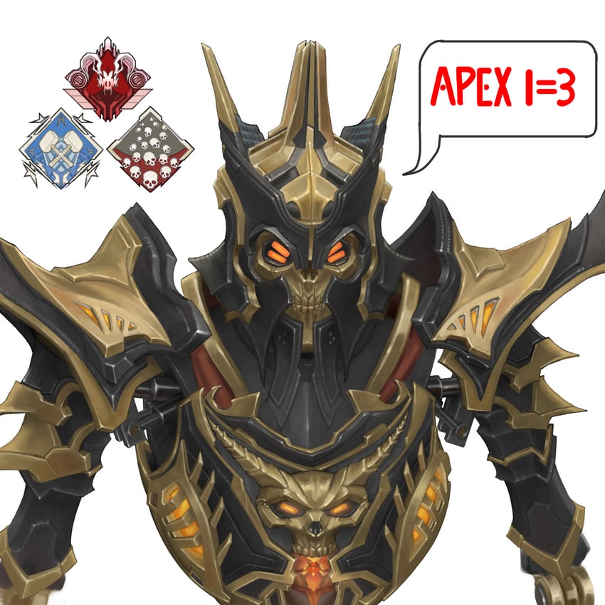 revenant and apex nightmare revenant (apex legends) drawn by usb_(user_dwtg3822)