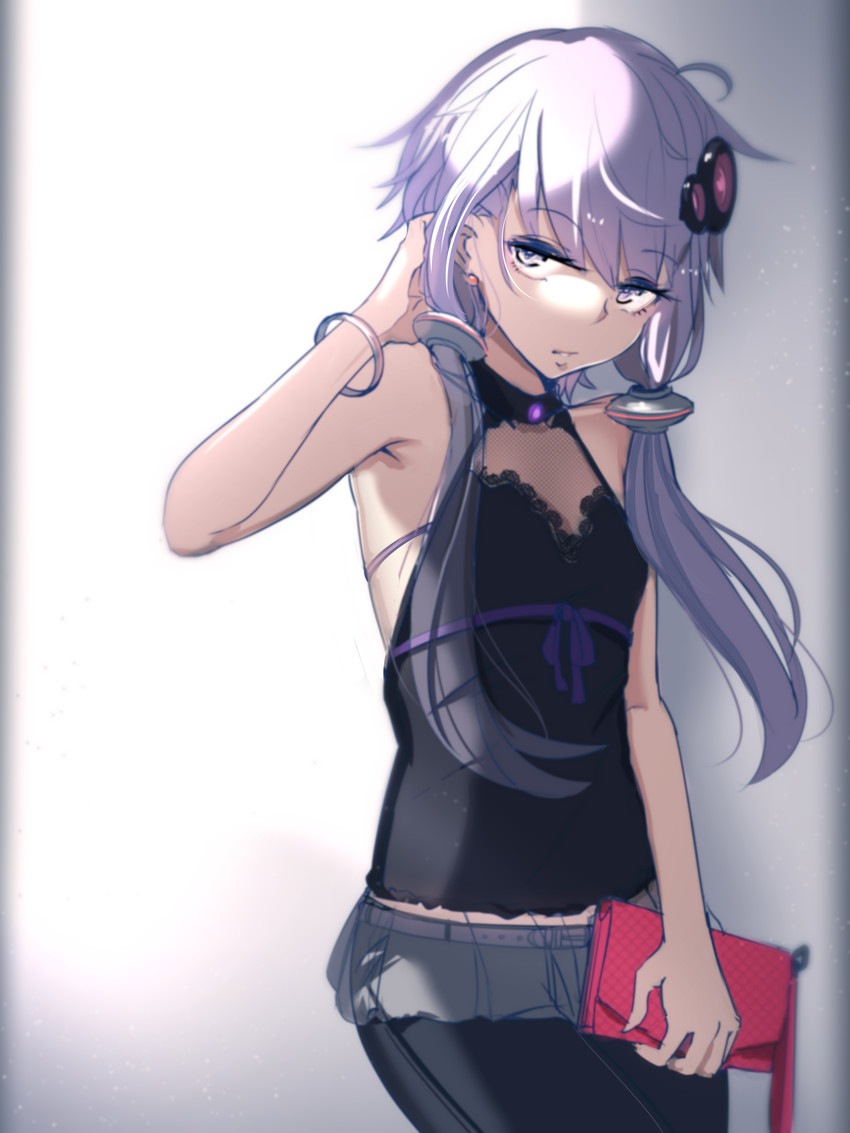 yuzuki yukari (vocaloid and 1 more) drawn by at2.
