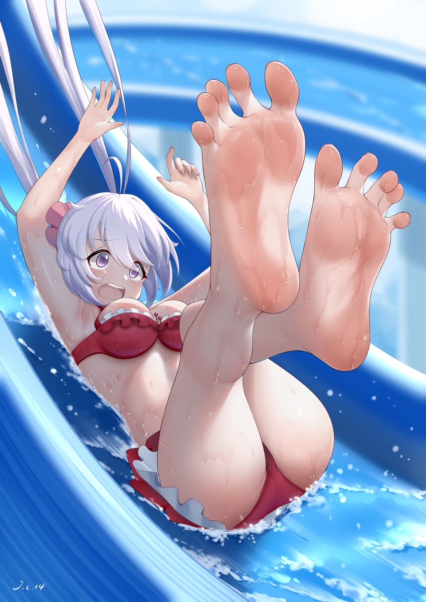 yukine chris (senki zesshou symphogear) drawn by j.c.14