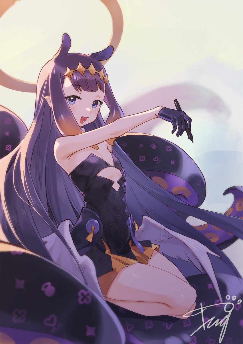 ninomae ina'nis (hololive and 1 more) drawn by tugo