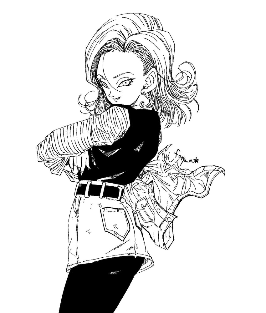 android 18 (dragon ball and 1 more) drawn by fenyon | Danbooru