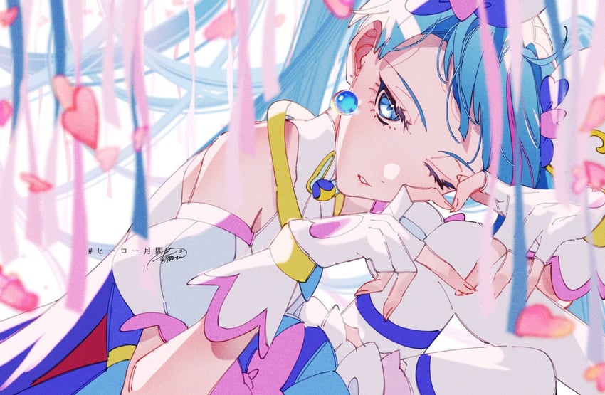 sora harewataru and cure sky (precure and 1 more) drawn by aoi_tete