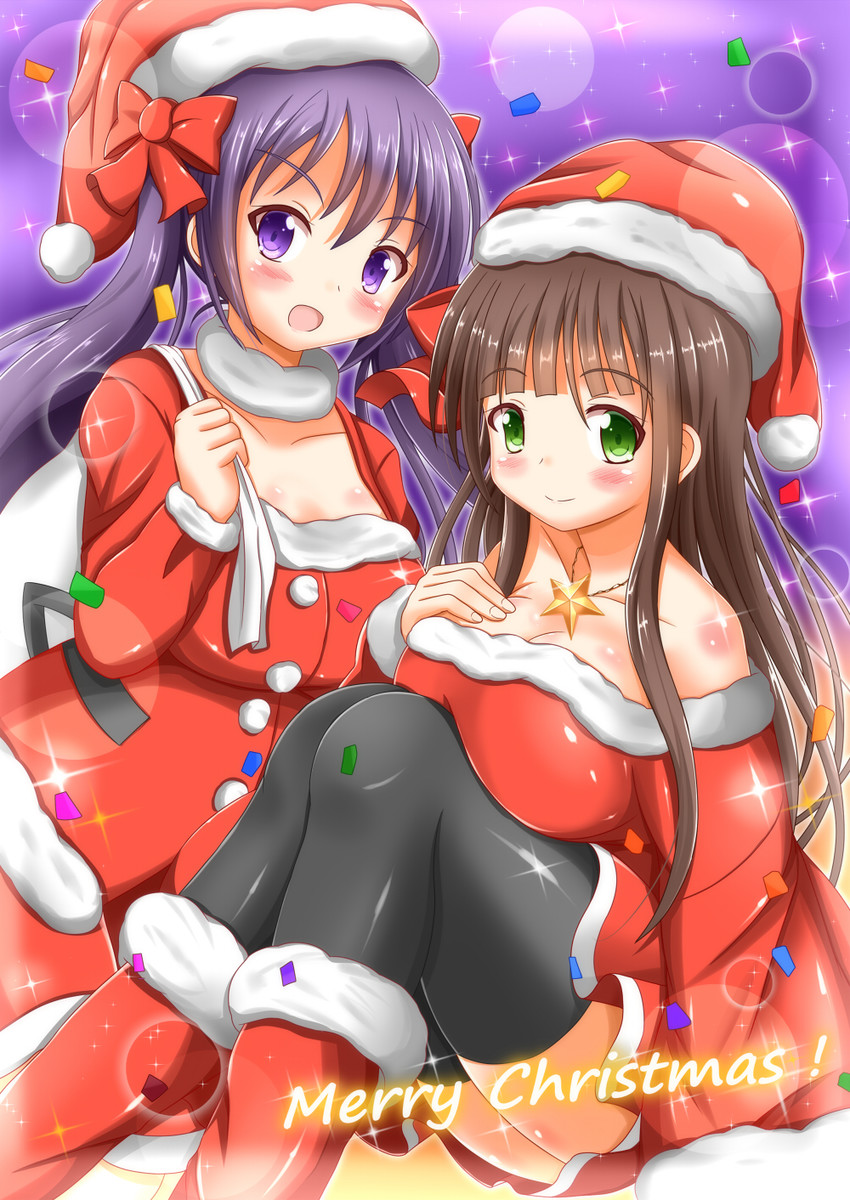 tedeza rize and ujimatsu chiya (gochuumon wa usagi desu ka?) drawn by xenon_(for_achieve)