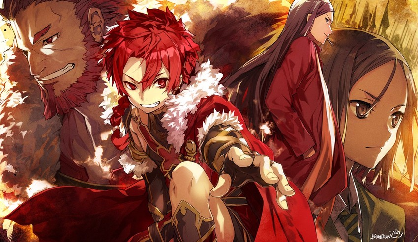 iskandar, waver velvet, lord el-melloi ii, and alexander (fate and 2 more) drawn by bunbun