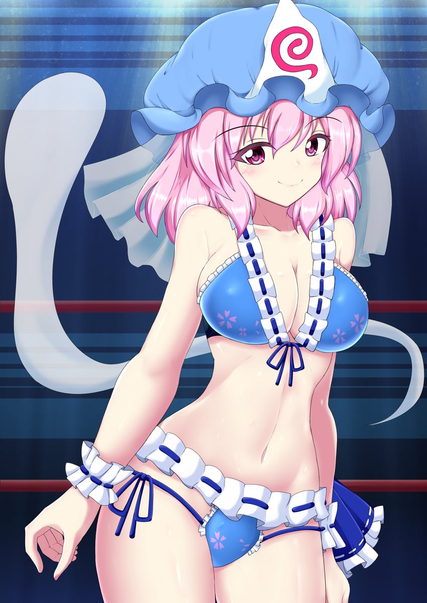 saigyouji yuyuko (touhou and 1 more) drawn by kagayama_hajime
