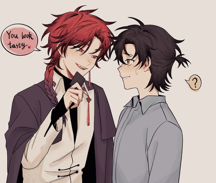 cheng xiaoshi and xiao weiying (shiguang dailiren) drawn by heqing45184
