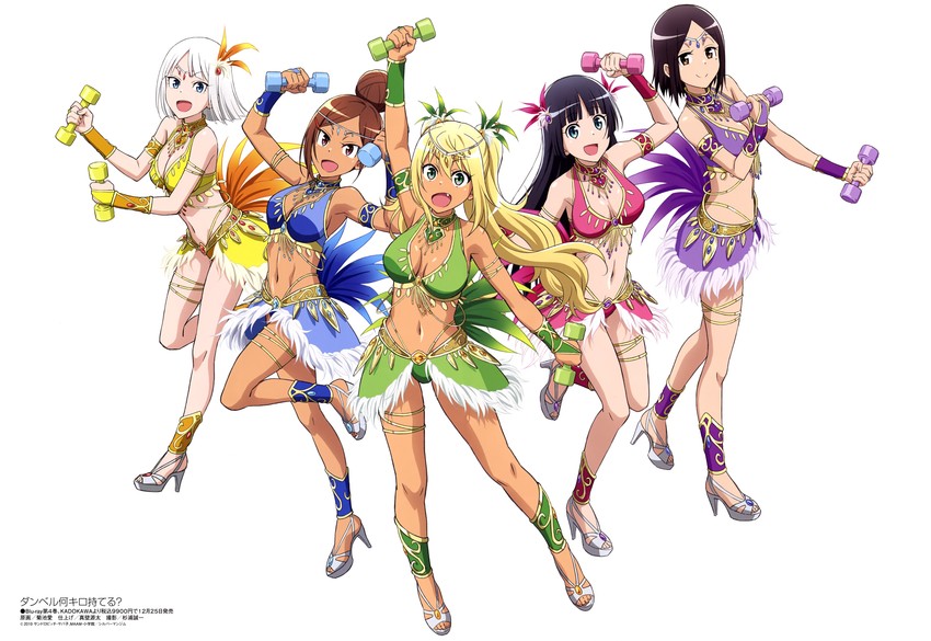 sakura hibiki, tachibana satomi, uehara ayaka, souryuuin akemi, and gina boyd (megami magazine and 1 more) drawn by kikuchi_ai