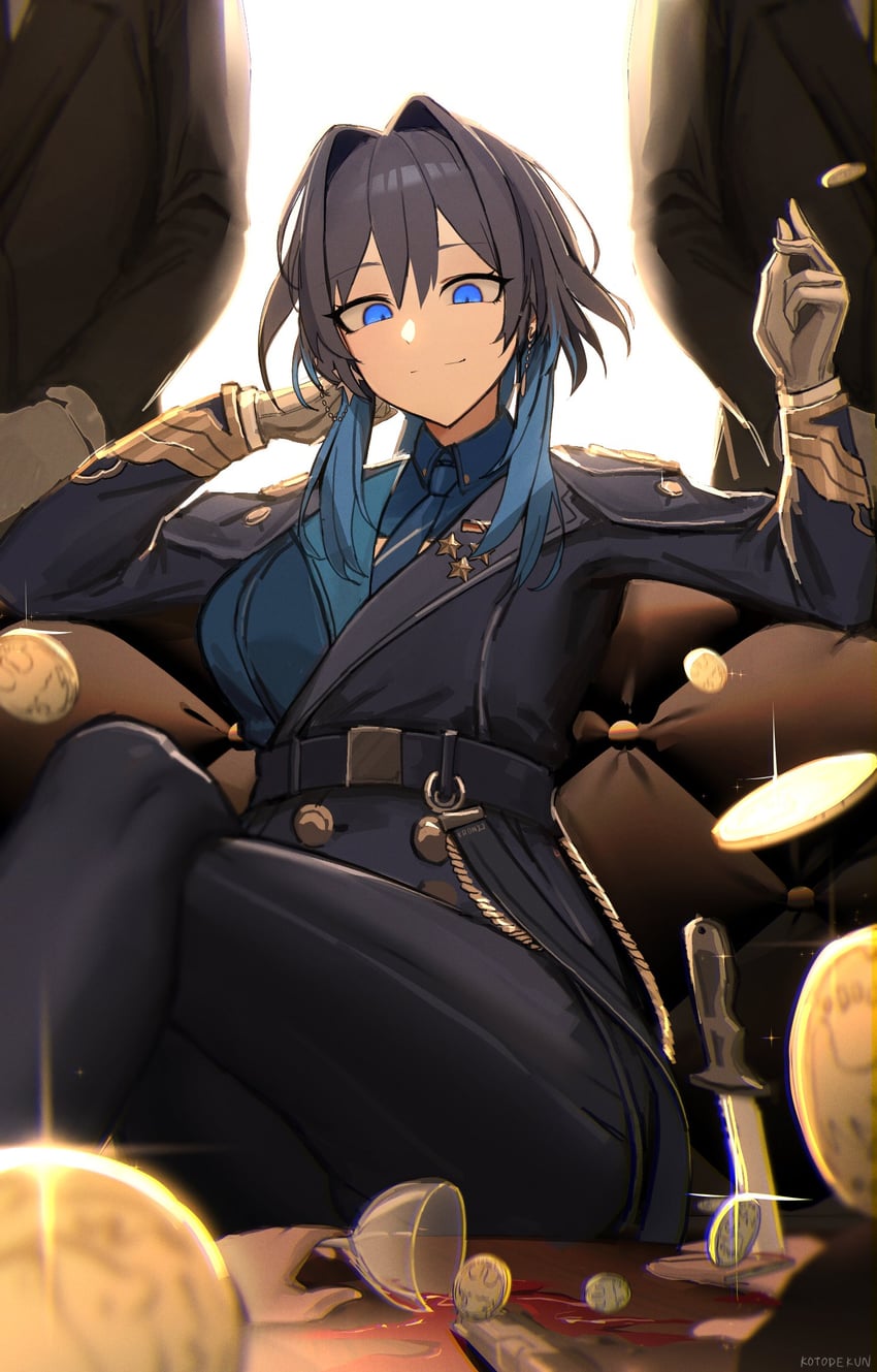 ouro kronii (hololive and 1 more) drawn by kotodekun