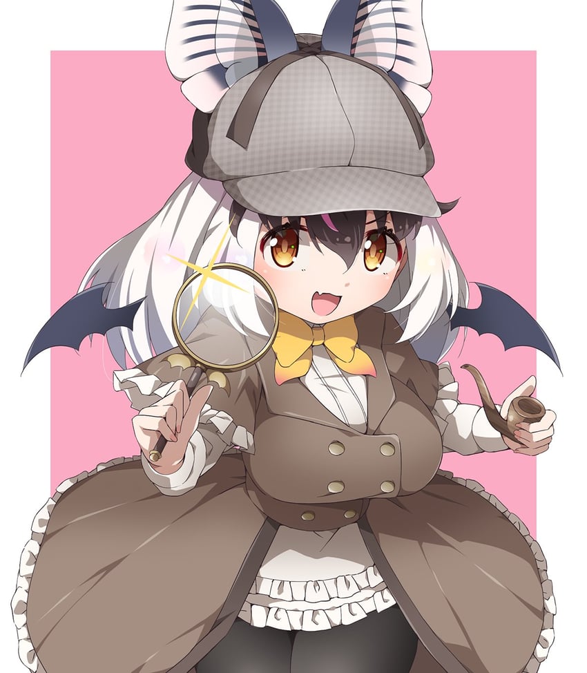brown long-eared bat (kemono friends and 1 more) drawn by drias