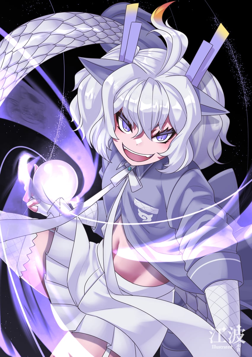 white dragon (kemono friends and 1 more) drawn by kawanami_eito
