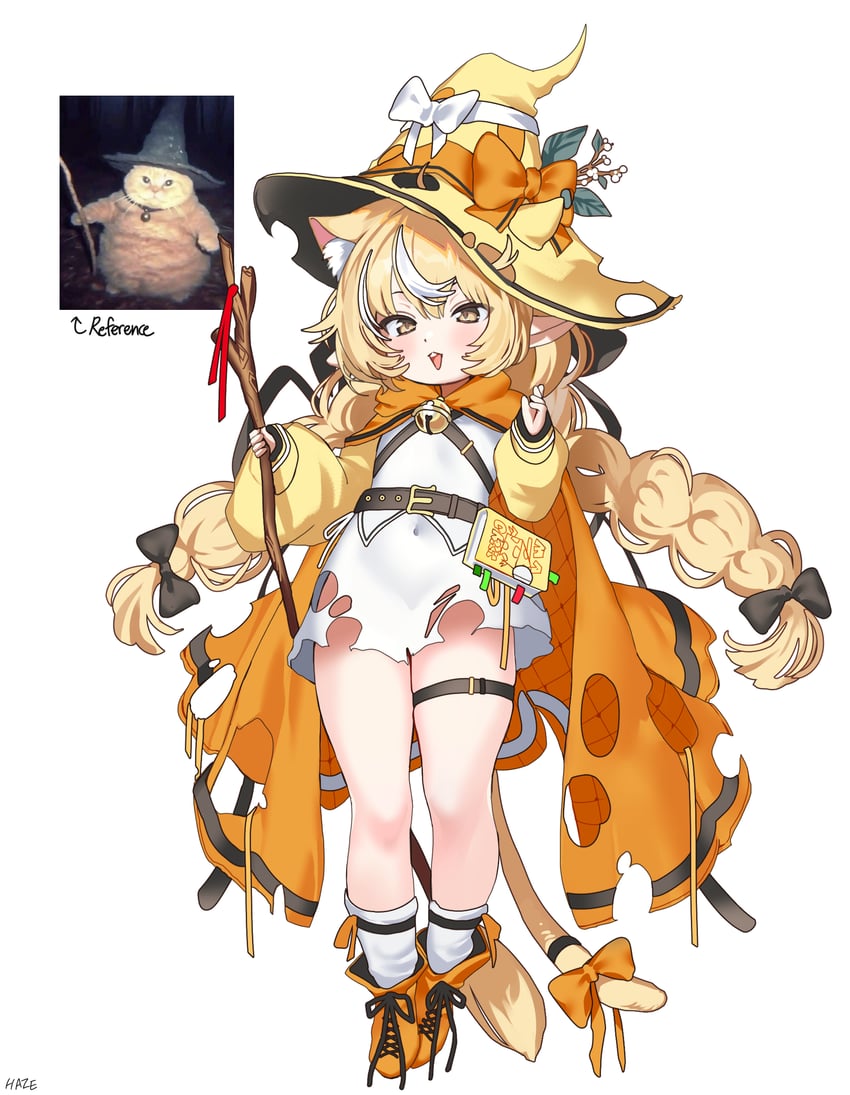 cheeseball the wizard cat (original) drawn by haze_(ohw8g)