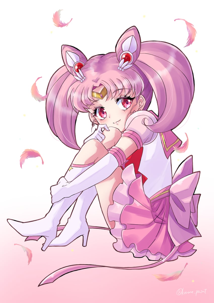 chibi usa, sailor chibi moon, and super sailor chibi moon (bishoujo senshi sailor moon and 1 more) drawn by koume_paint