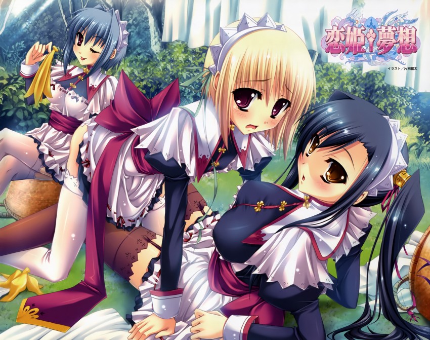 kan'u, shokatsuryou, and chouun (koihime musou) drawn by katagiri_hinata